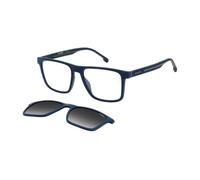 CARRERA SUN Brille CA8061/CS Größe 55-17 mm Matte Blau Grau polarisiert