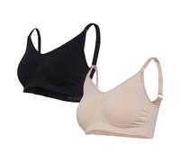 Carriwell 2er-Pack Still-Bustier XL schwarz/natur microfasergewebe