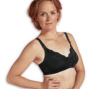 Carriwell Spitze Drop Cup Still-BH, attraktiver Bustier mit weiblicher Spitze, bügellos, mit Gummizug, schwarz, Größe: VII