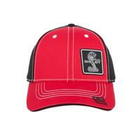 Carroll Shelby® Multimedia Red Baseball Cap - Standard Pre-Curved Visor - One Size Fits All Snap Closure - Six Panel Chino Twill Hat, Pre-Curved Visor - Officially Licensed Product, Rot/Ausflug,