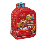 CARS 3D-Kinderrucksack, leicht zu reinigen, ideal für Kinder verschiedener Altersgruppen, bequem und vielseitig, Qualität und Widerstandsfähigkeit, 22 x 10 x 27 cm