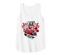 Cars Lightning McQueen Collage Tank Top, Damen, Weiß, L
