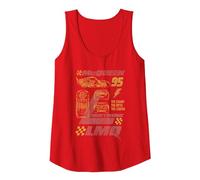 Cars Lightning McQueen Racing Tank Top, Damen, Rot, L