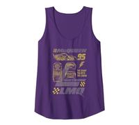 Cars Lightning McQueen Racing Tank Top, Damen, Violett, XXL