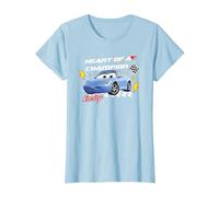 Cars Sally Heart of Champion Valentine T-Shirt, Damen, Himmelblau, S