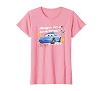 Cars Sally Heart of Champion Valentine T-Shirt, Damen, Rosa, XS