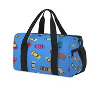 Cars-Sporttasche, Cartoon-Transport, Autos, Wochenende, Übernachtung, Reisetasche, Reisetasche, für Kinder, Mädchen, Jungen, Damen, Herren