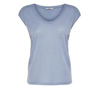 Carsilvery S/S V Neck Lurex Top JRS Noos