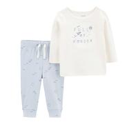 Carter's 2-tlg. Set Shirt langarm und Jogginghose Full of wonder 68 weiß/hellblau