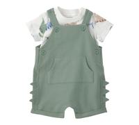 Carter's 2-tlg. Set T-Shirt und Latzhose Dinos 68 salbei/natur/bunt
