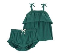 Carter's 2-tlg. Set Top und Höschen Rüschen 68 grün