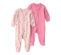 Carter's 2er-Pack Schlafoveralls mit Fuß Erdbeeren Punkte 50 rosa/bunt
