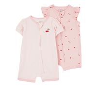 Carter's 2er-Pack Spieler Ringel Kirschen 56 rosa