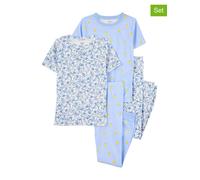 carter's 2er-Set: Pyjamas in Hellblau - Größe 116 | Kinder Waesche