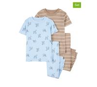carter's 2er-Set: Pyjamas in Hellbraun - Größe 92 | Kinder Waesche