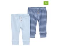 carter's 2er-Set: Sweathosen in Hellblau - Größe 74 | Babyhosen