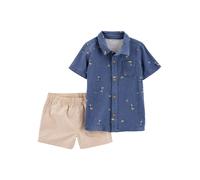 carter's 2tlg. Outfit in Blau - Größe 104 | Kinder Blusen Hemden
