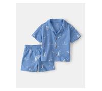 carter's 2tlg. Outfit in Blau - Größe 80 | Baby Hemden Blusen
