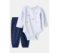 carter's 2tlg. Outfit in Hellblau - Größe 68 | Baby Bodys