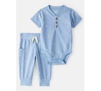 carter's 2tlg. Outfit in Hellblau - Größe 80 | Baby Bodys
