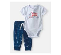 carter's 2tlg. Outfit in Hellblau - Größe 86 | Baby Bodys