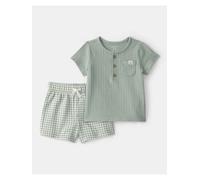carter's 2tlg. Outfit in Khaki - Größe 62 | Baby Shirts