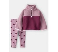 carter's 2tlg. Outfit in Lila - Größe 86 | Kinder Fleece