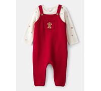 carter's 2tlg. Outfit in Rot - Größe 86/92 | Babyoveralls