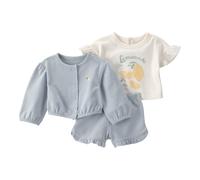 carter's 3tlg. Outfit in Hellblau - Größe 80 | Baby Shirts