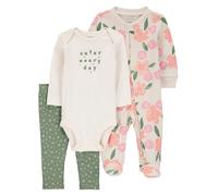 carter's 3tlg. Outfit in Beige - Größe 74 | Strampler