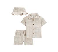 carter's 3tlg. Outfit in Beige - Größe 80 | Baby Hemden Blusen
