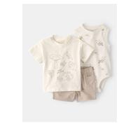 carter's 3tlg. Outfit in Beige - Größe 80 | Baby Shirts