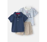 carter's 3tlg. Outfit in Blau - Größe 62 | Baby Shirts