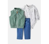 carter's 3tlg. Outfit in Blau - Größe 62 | Babyjacken
