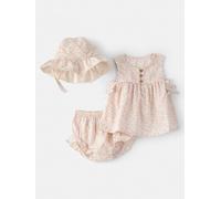 carter's 3tlg. Outfit in Creme - Größe 86/92 | Baby Kleider Roecke