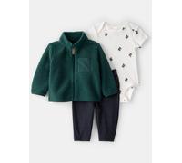 carter's 3tlg. Outfit in Grün - Größe 74 | Babyjacken