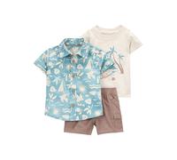 carter's 3tlg. Outfit in Hellblau - Größe 68 | Baby Hemden Blusen