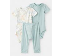 carter's 3tlg. Outfit in Hellblau - Größe 80 | Baby Bodys