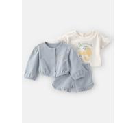 carter's 3tlg. Outfit in Hellblau - Größe 80 | Baby Shirts