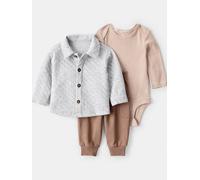 carter's 3tlg. Outfit in Hellbraun - Größe 80 | Baby Bodys