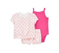 carter's 3tlg. Outfit in Pink - Größe 74 | Babyhosen