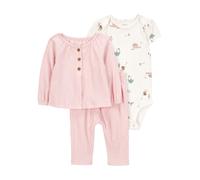carter's 3tlg. Outfit in Rosa - Größe 62 | Baby Bodys