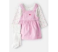 carter's 3tlg. Outfit in Rosa - Größe 62 | Baby Kleider Roecke