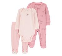 carter's 3tlg. Outfit in Rosa - Größe 74 | Strampler