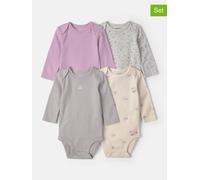 Carter's 4er-Pack Bodys langarm Blumen Schwäne Ajour 74 bunt