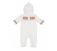 Carter's Baby Girls' Little Occassion Hooded Ivy Pram Jumper, 6 Months White