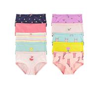 Carter's Girl`s Stretch Cotton Panties Underwear 10 Pack, Yellow(3k589310)/Pink, 6/6X