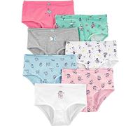 Carter's Girl's 7-Pack Weekday Stretch Cotton Panties, Ballerina, 8