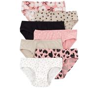 Carter's Kleine 7er-Pack Unterwäsche für Mädchen, Pink/Schwarz/Weiß/Beige, 14 Years