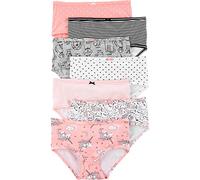 Carter's Kleine 7er-Pack Unterwäsche für Mädchen, Rosa (3h741610)/Schwarz, 4-5